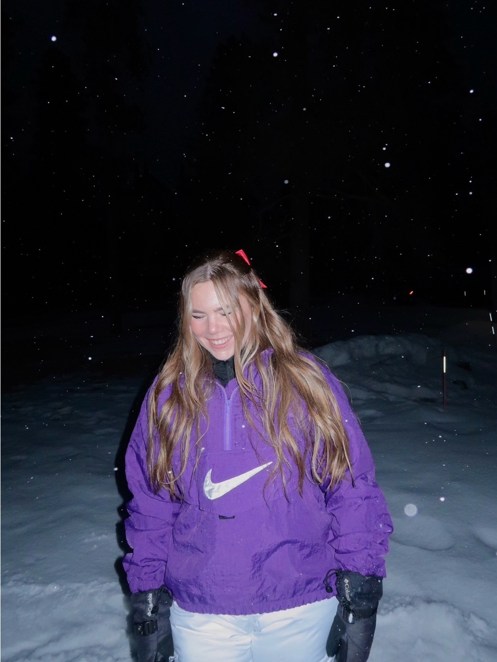 Vintage 90s Nike Purple Hooded Windbreaker